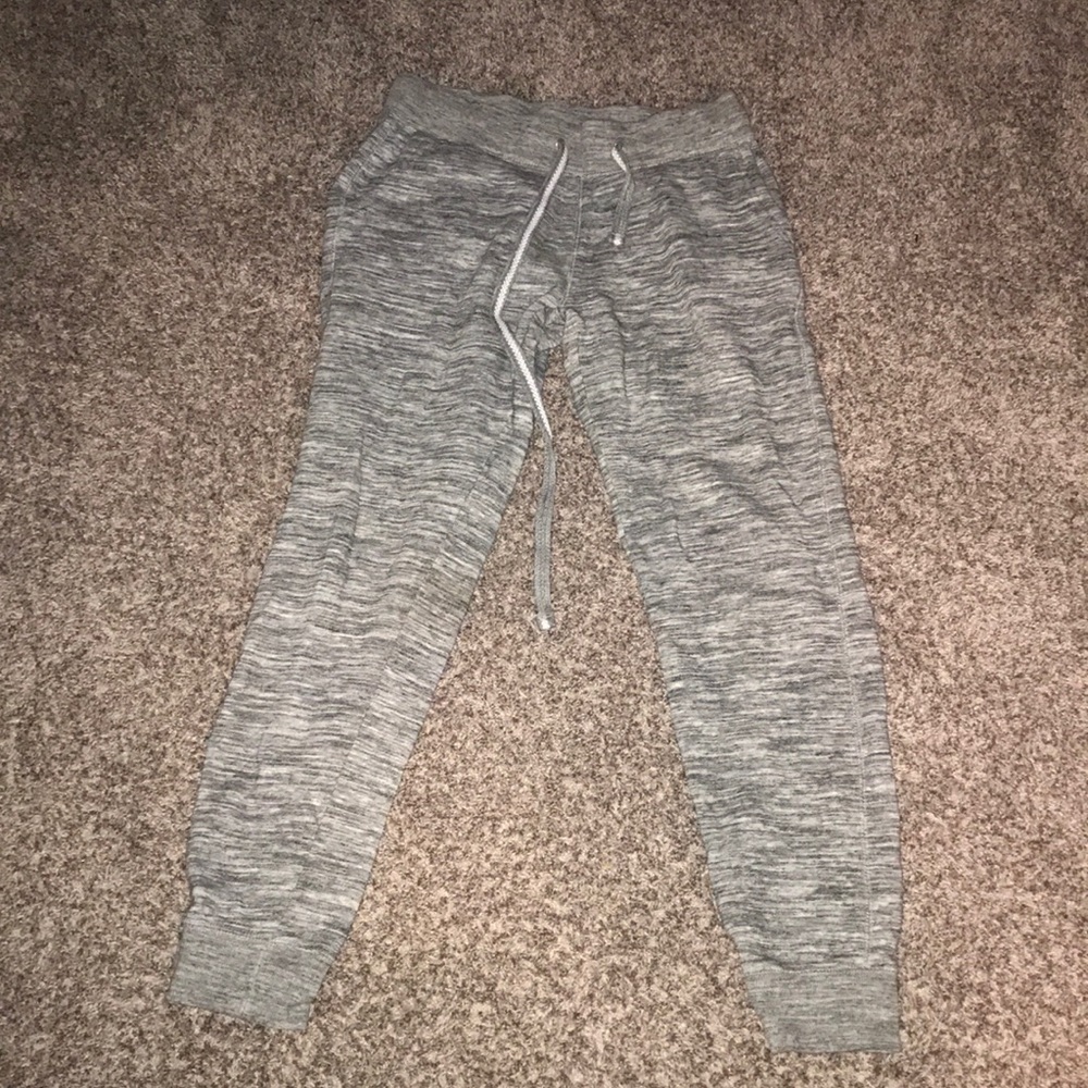 Gray sweatpants